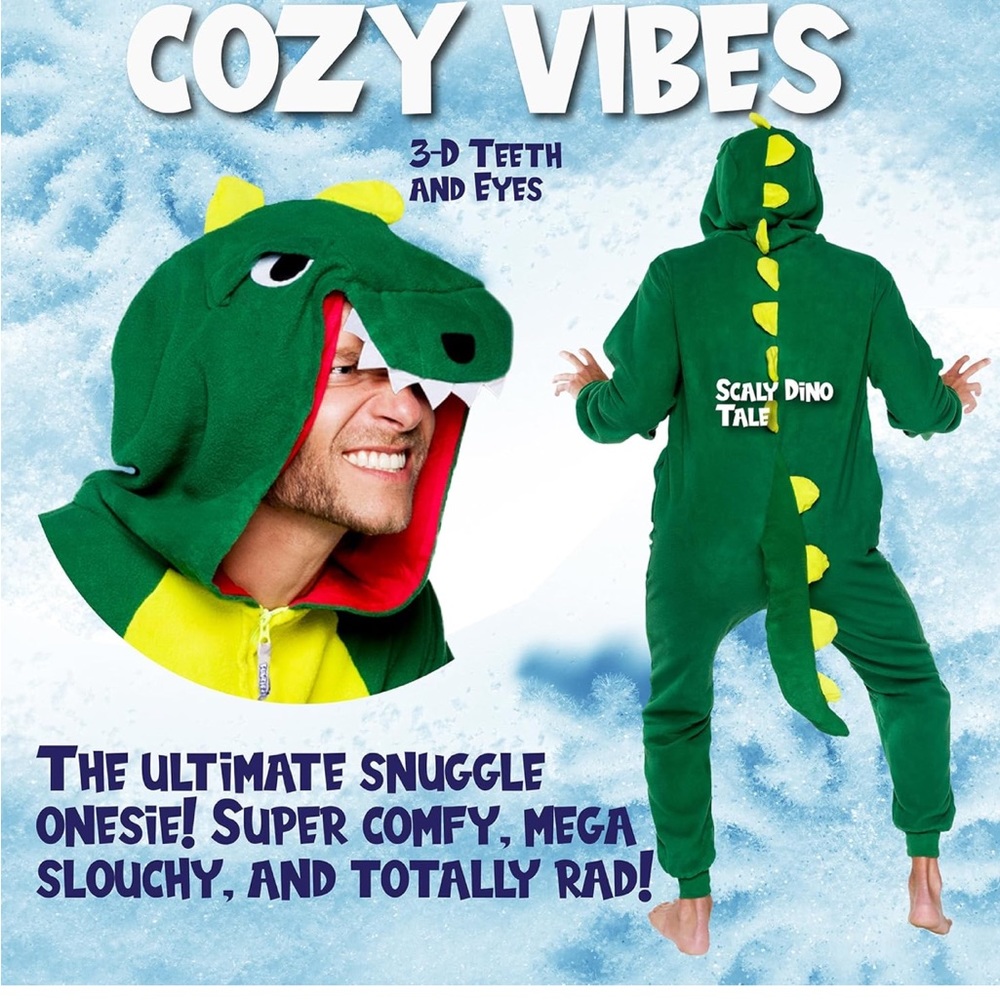 Adult dinosaur costume/onesie